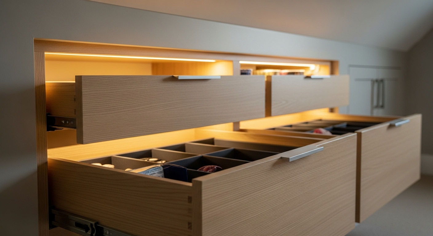 Attic Renovation & Finishing 5 Storage Solutions